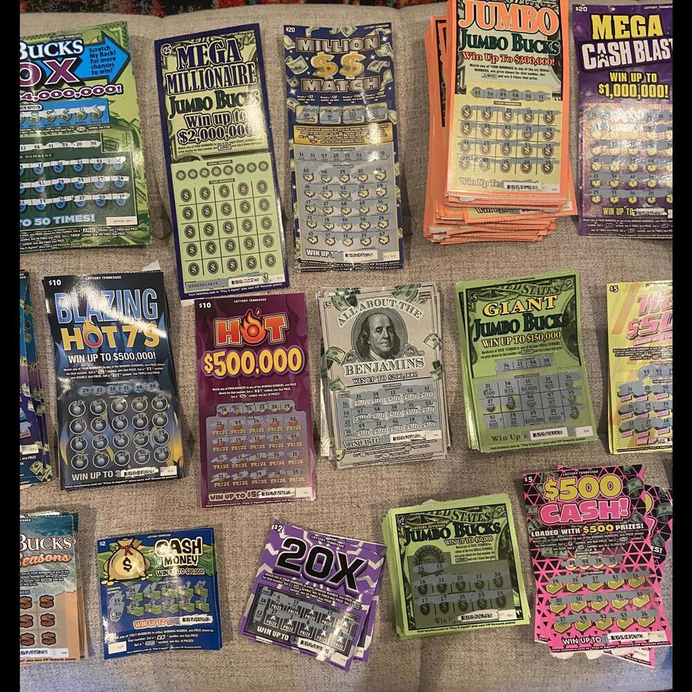 Assorted Tennessee Lottery Scratch-Off Losers - Exciting Variety